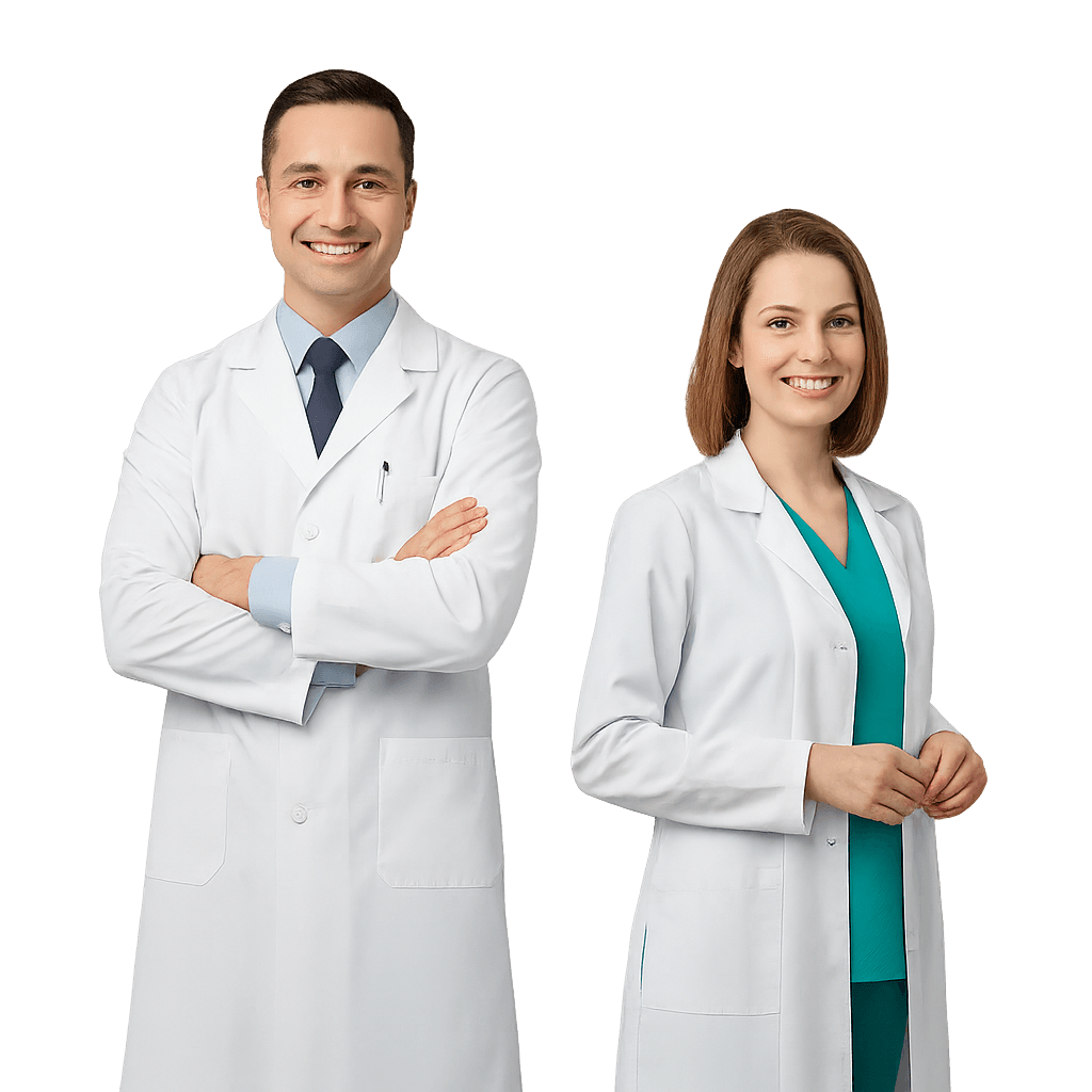 Ilustración de profesionales de la salud